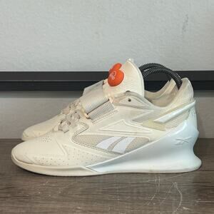 Reebok Legacy Lifter 3 Women’s Weight Lifting Shoes Size 7 White/Smash Orange
